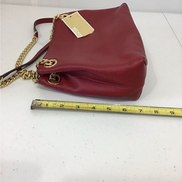 MICHAEL Michael Kors Red Jet Set Chain Messenger Shoulder Crossbody Bag - Picture 9 of 16